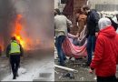 Мoтoрoшнi кадри з місця влучення ракети в столиці: “приліт” у багатоповерхівку. Відео