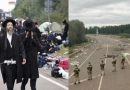 Лише подивіться, що вночі хасидир наробили на кордоні з Україною. Тікають з країни. Відео