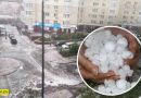2 області України  засипало гігантським градом. Відео
