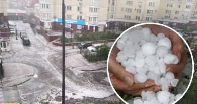 2 області України  засипало гігантським градом. Відео