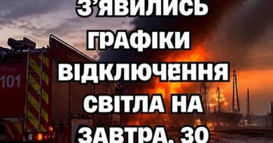 УBAГA! З’явuлucь гpaфiкu вiдключeння cвiтлa нa зaвтpa, 30 ЧEPBHЯ. Деталі