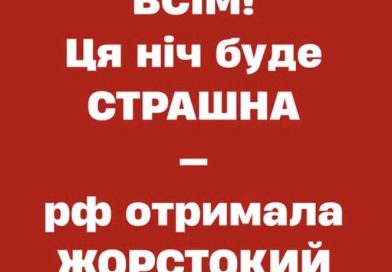 Вже попередили, що ця ніч буде “гарячою” — рф вже отримала жорсткий наказ