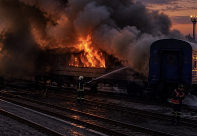 Ворог завдав удару по потягу та обласному вокалу переповненому людьми.