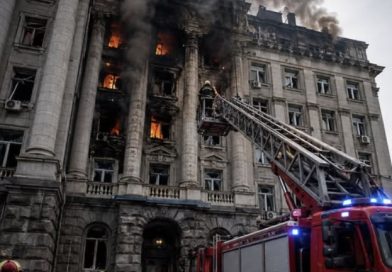 Під вечір 4 вересня в центрі Києва стався приліт по головній будівлі СБУ