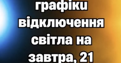 УВАГА З’явились графіки відключення світла на завтра, 21 жовтня